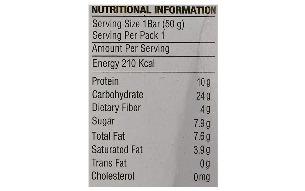 Ritebite Gymnasium Nutrition Bar    Pack  50 grams